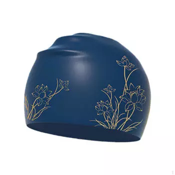 Силиконовая шапочка для купания, легко надевать и снимать, учебная мягкая шапочка для плавания для воды золотой