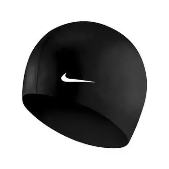 Силиконовая шапочка для плавания Nike Swim ЧЕРНАЯ