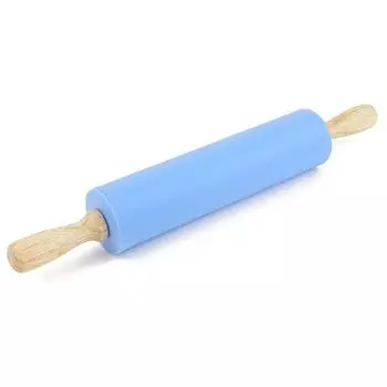 Силиконовая скалка с антипригарным покрытием и деревянной ручкой 1,97X15,15 дюймов