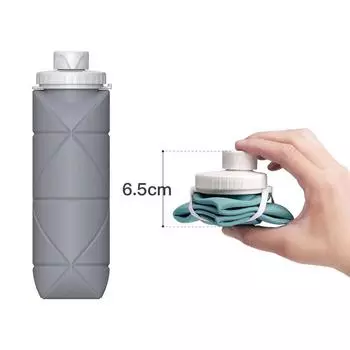 Силиконовая складная чашка для воды, спортивный чайник на открытом воздухе, креативный подарок, портативная выдвижная чашка для езды на велосипеде и путешествий