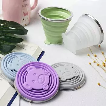 Силиконовая складная кружка для воды для путешествий на открытом воздухе, многоразовая легкая бутылка для воды для тренировок в спортзале