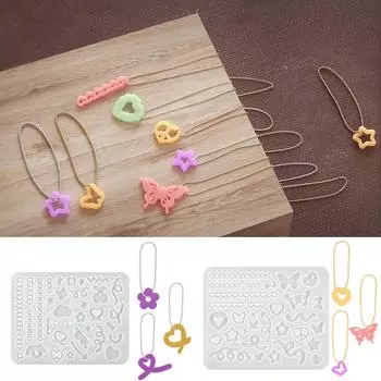 Силиконовая смола формы для литья брелоков формы для сердечек-шейкеров формы для эпоксидной смолы зыбучие пески формы для изготовления ювелирных изделий ремесло 2