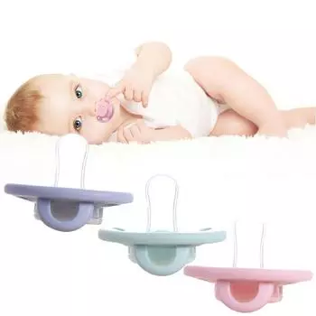 Силиконовая соска для сна для младенцев, мультяшная детская соска-пустышка, соска-пустышка с ящиком для хранения розовый