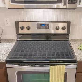 Силиконовая столешница для индукционной плиты, кухонная изоляция и противоскользящая защита от царапин на столешнице индукционной плиты чёрный