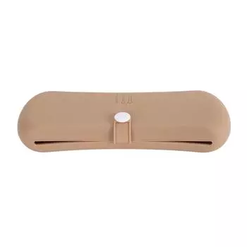 Силиконовая сумка для хранения кистей цвета хаки, переносная сумка для хранения кистей, сумка для кистей с кнопками, большая