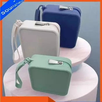 Силиконовая сумка для хранения, квадратная, роскошная и изысканная, подходит для помады и теней для век, портативная и дорожная, мужская косметичка, сумка для хранения Whitening ice cream cream