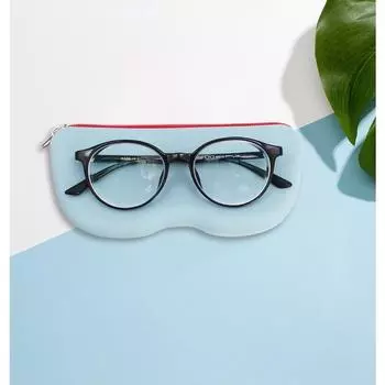 Силиконовая сумка для очков на молнии для хранения водонепроницаемых сумок, экологически чистых и безвредных мелких предметов для хранения пылезащитных футляров для очков