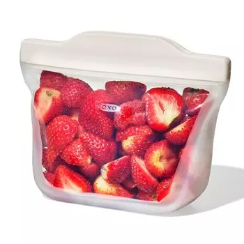 Силиконовая сумка-подставка OXO S для хранения продуктов, многоразовая, подходит для микроволновой печи, посудомоечной машины x Овсянка 15,5 12,5 см