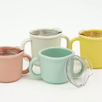 Силиконовая тренировочная чашка Edison Premium 200 мл, мятная, 1 шт.