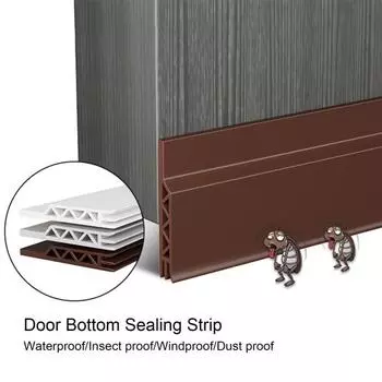 Силиконовая уплотнительная лента для дверей, водонепроницаемая клейкая лента для защиты от атмосферных воздействий, звукоизоляционный наполнитель дверных зазоров для дома, спальни, кухни, ванной комнаты, туалета, ресторана S белый