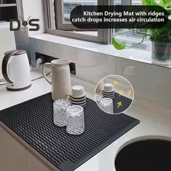 Силиконовая защитная крышка для верхней крышки термостойкий коврик для электрической плиты, крышка для индукционной варочной панели, коврик для сушки посуды, защита кухонной столешницы серый