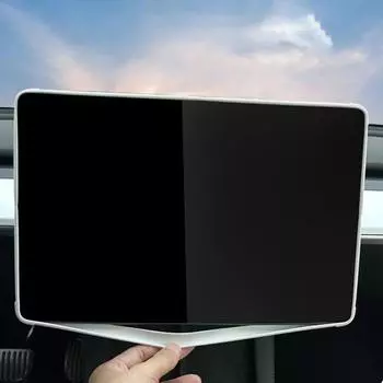 Силиконовая защитная рамка для экрана Tesla Model 3 Y Edge Cover Central Control Navigation Screen Protector Trim Car Accessories серый