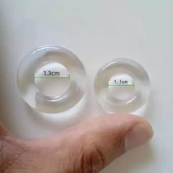 Силиконовое эластичное кольцо для пениса, фиксирующее кольцо для крайней плоти, кольцо для задержки пениса, мужские секс-товары для взрослых 1.1mm