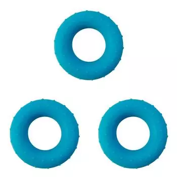 Силиконовое кольцо для пальцев, круглое запястье, для тренировок в спортзале (синий)