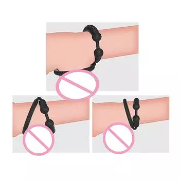 Силиконовое кольцо для пениса для более сильной эрекции, замедленной эякуляции, секс-кольцо для мужчин, мошонка, кольцо для пениса, взрослые секс-игрушки