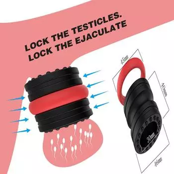 Силиконовое кольцо для пениса для мужчин – двойное эластичное кольцо для пениса, мягкое кольцо-замедлитель для улучшения производительности и удовольствия