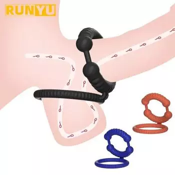 Силиконовое кольцо для пениса, задержка эякуляции, кольца для члена, эрекция члена, кольцо для пениса, мужское целомудрие, секс-игрушки для взрослых для мужчин, тренажер для блокировки спермы 1pc