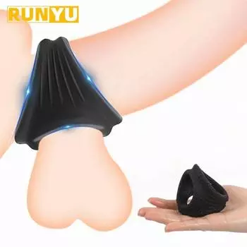 Силиконовое кольцо на пенис, мужское кольцо для задержки эякуляции, эрекционное кольцо, секс-игрушки для мужчин, кольца для пар, стимулятор клитора, товары для взрослых 1pc