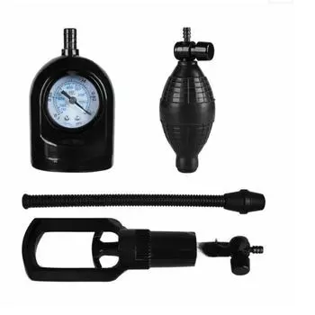 Силиконовое кольцо с вакуумной интеграцией для тренировки пениса Large rubber ring full set