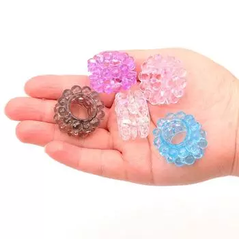 Силиконовое мужское кольцо для пениса Magic Bean с контролем времени, в форме бараньего глаза