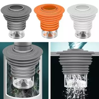 Силиконовое уплотнительное кольцо для канализационной трубы, заглушка для водопроводной трубы, заглушка для слива в полу, заглушка для канализационного отверстия, заглушка для слива душа, аксессуары для ванной комнаты белый