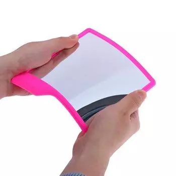 Силиконовое зеркало с самостоятельными захватами, зеркало для бритья, макияж, силиконовый силикон для путешествий чёрный