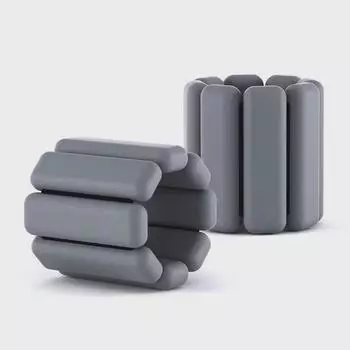 Силиконовые 2-фунтовые утяжеленные браслеты для йоги для фитнес-тренировок (Пара) 2 lbs Pair (Triangle Shape)