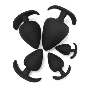 Силиконовые анальные пробки 5 размеров, тренажер для анальной пробки, секс-игрушки для простаты для мужчин и женщин