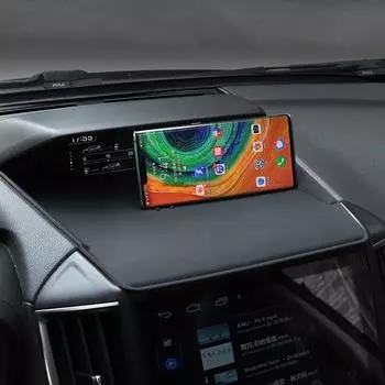 Силиконовые автомобильные противоскользящие накладки на держатель телефона, нескользящие коврики на приборную панель для Subaru Forester XV 2019 2020 2021, аксессуары для интерьера G9V9 чёрный