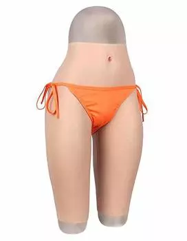 Силиконовые белые [Kyotoo] брюки, брюки для кроссдрессинга, косплей, нижнее белье, шорты, эластичные, костюм, длина 5/8,