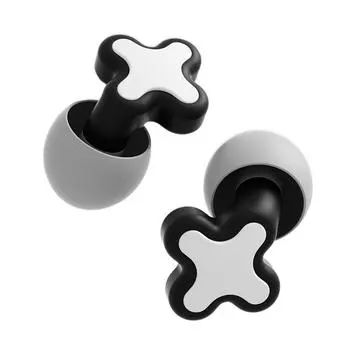 Силиконовые беруши Звукоизоляция Водонепроницаемые беруши для сна Отменяющие шумоподавление Звукоизоляция Защита слуха студентов чёрный