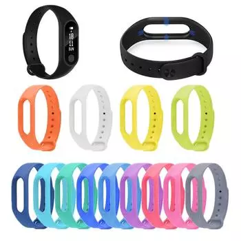 Силиконовые браслеты для Xiaomi Mi Band 2, спортивный ремешок для часов зелёный