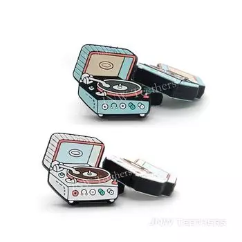 Силиконовые бусины фонографа для ожерелья, ювелирных изделий, брелок-ручка, ремесло, автомобильное очарование, аксессуары для рукоделия из бисера и материал ручной работы Set of 10 белый