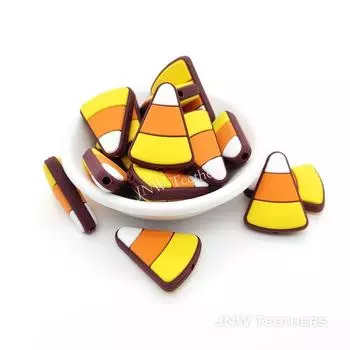 Силиконовые бусины из кукурузных зерен, Силиконовые бусины из кукурузной конфеты, Силиконовые бусины для фокуса, Силиконовые бусины из кукурузной конфеты, Силиконовый жемчуг оптом Set of 10