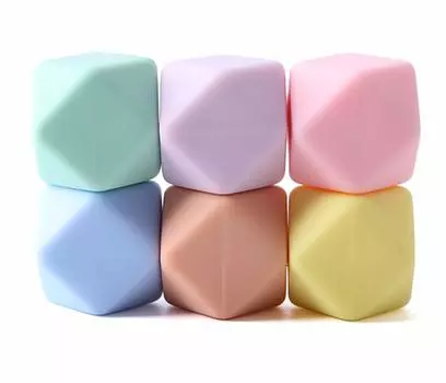Силиконовые бусины Promise Babe, восьмиугольные, пастельных тонов, ручная работа, украшения ручной работы, материалы для рукоделия, товары для рукоделия, подарок, 17 мм/30