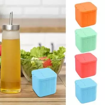 Силиконовые чашки для закусок, 130 мл, 1/4 шт., с герметичным дизайном, с цветочным узором, компактный портативный контейнер для еды, многоразовый держатель для соуса светло-зеленый