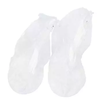 Силиконовые чехлы для обуви от дождя, водонепроницаемые многоразовые защитные чехлы для зимней обуви, сапоги от дождя, белые бахилы M