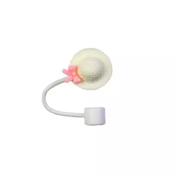 Силиконовые чехлы для соломенной шапочки Oz с дизайном в виде чашек 30/40 бант, можно стирать, многоразовые белый