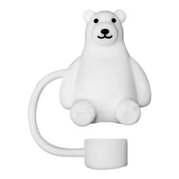 Силиконовые чехлы для соломинок Sea Animals, совместимые с крышками Stanley, бутылками Oz Straw, стаканами для 30o K9W9 penguin-1pcs