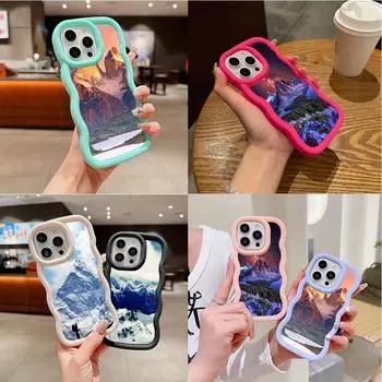 Силиконовые чехлы для телефонов LZ25 Mountain Peak Forest Snow для Samsung A15 A16 S23 FE S24 Ultra A34 A54 A14 A55 Motorola G32 E14 OnePlus, мягкий чехол Samsung A04(M13 5G)