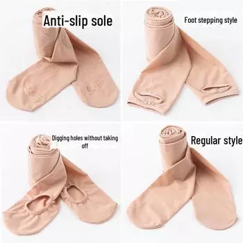 Силиконовые чулки с антизацепляющей стальной основой для женщин - тонкие, на голую ногу, большие размеры для весны, лета и осени. One size 80-130 lbs