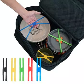 Силиконовые цветные резинки, высокоэластичные эластичные резиновые упаковочные ленты, универсальные для столовой посуды на открытом воздухе Small