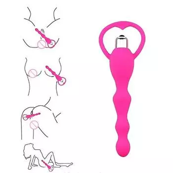 Силиконовые длинные бусины, вибратор, анальная пробка, массажный женский продукт для мастурбации