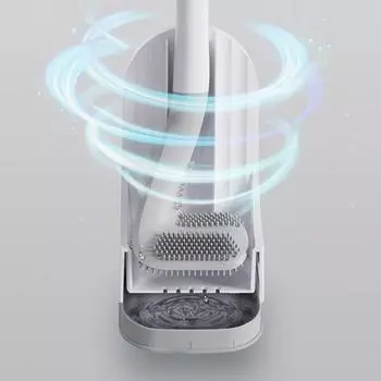 Силиконовые ершики для туалета для ванной комнаты с длинной ручкой, щетка для чистки унитаза, головка щетки для гольфа, без мертвых углов, настенная щетка для унитаза