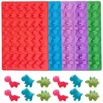 Силиконовые формы динозавра для шоколада, формы для выпечки тортов, конфет, инструменты для выпечки розовый