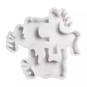 Силиконовые формы DIY 3D Xmas силиконовая форма для литья эпоксидной смолы (3 лося) /