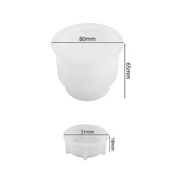 Силиконовые формы для банок со свечами и крышкой, самодельная коробка для хранения ювелирных изделий, минималистский стиль, форма из бетона, гипса и смолы, европейский домашний декор