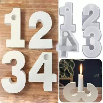 Силиконовые формы для цифр своими руками для держателей, литье поделок