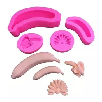 Силиконовые формы для десертов, форма для мусса, форма для шоколада в форме банана, инструмент для украшения торта, идеальный подарок для любителей выпечки A