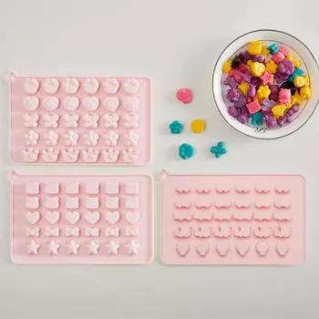 Силиконовые формы для конфет, формы для жевательных конфет, лотки, легко извлекаются из формы, очищаются, универсальная форма для изготовления шоколада для дома, кухни, ресторана, пекарни D